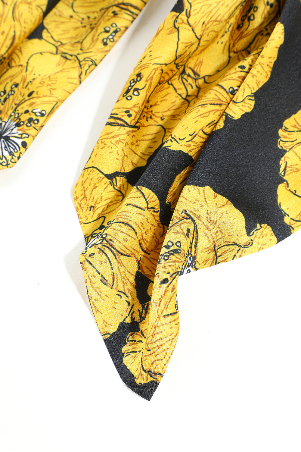 Yellow Floral Hair Scarf