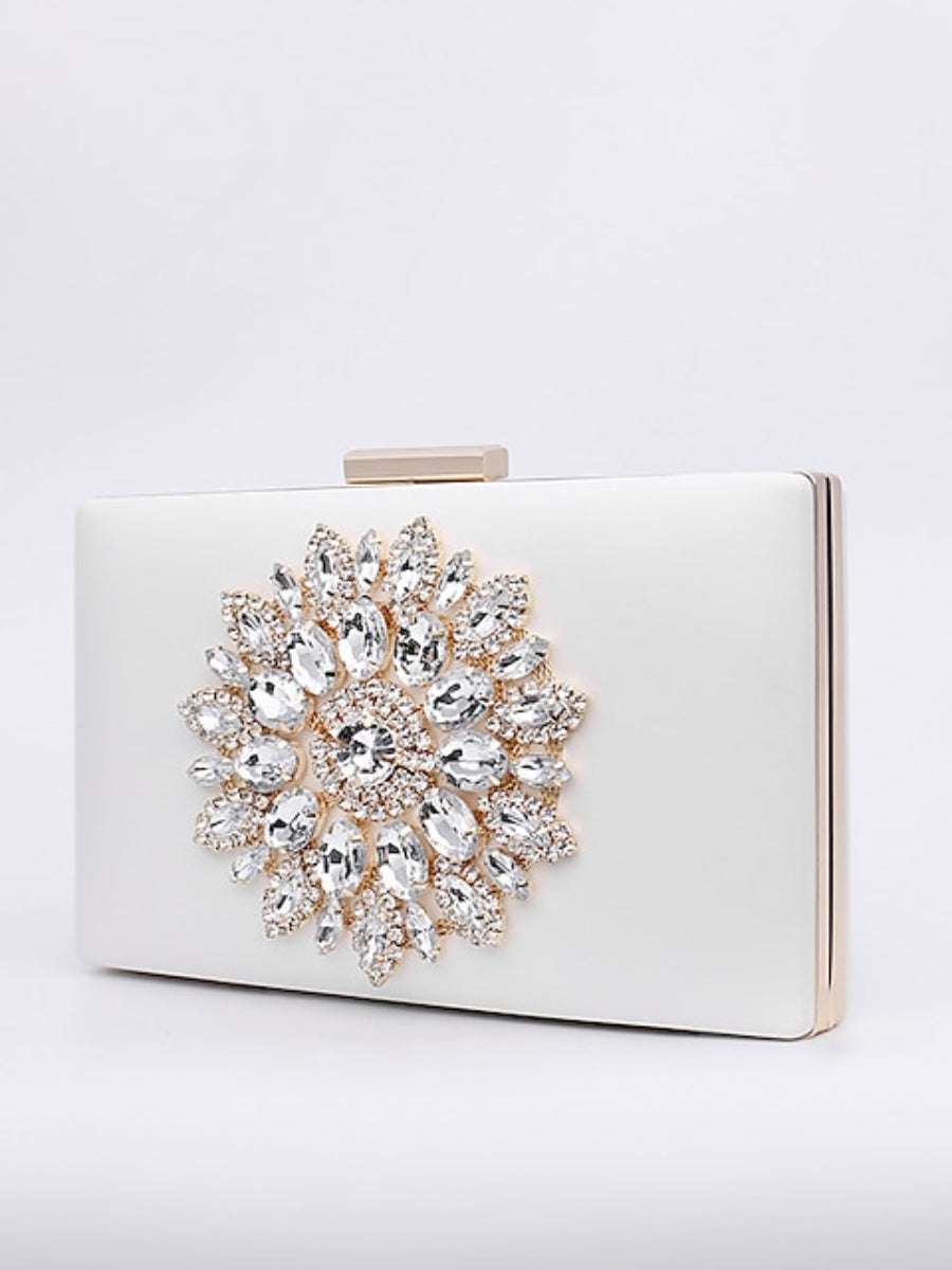 Women's Wedding Bags Crystals Rhinestone Floral Pattern Evening Bag