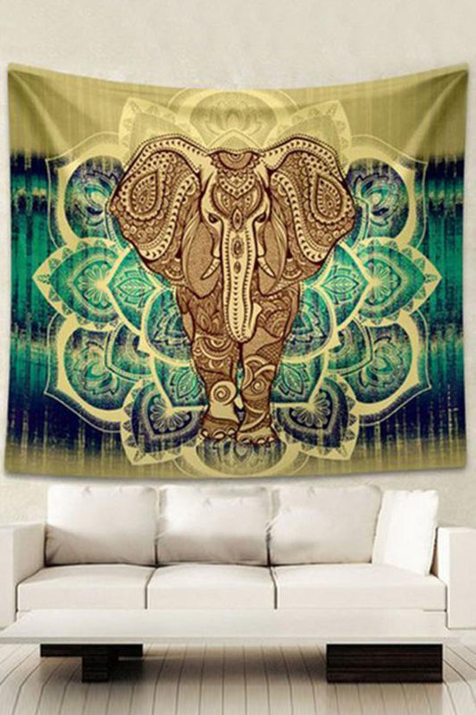 Yellow Elephant Beach Towel