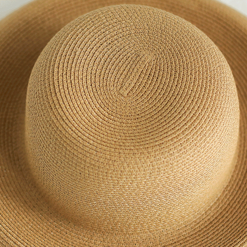 Women's Straw Hat French Retro Large Brimmed Sun Shade Beach Hat