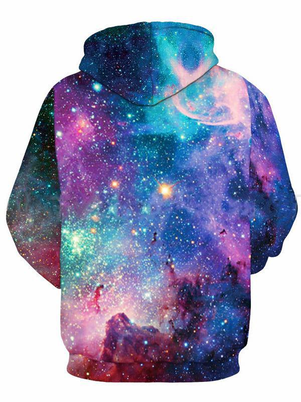 Women's Winter 3D Colorful Digital Print Hoodie