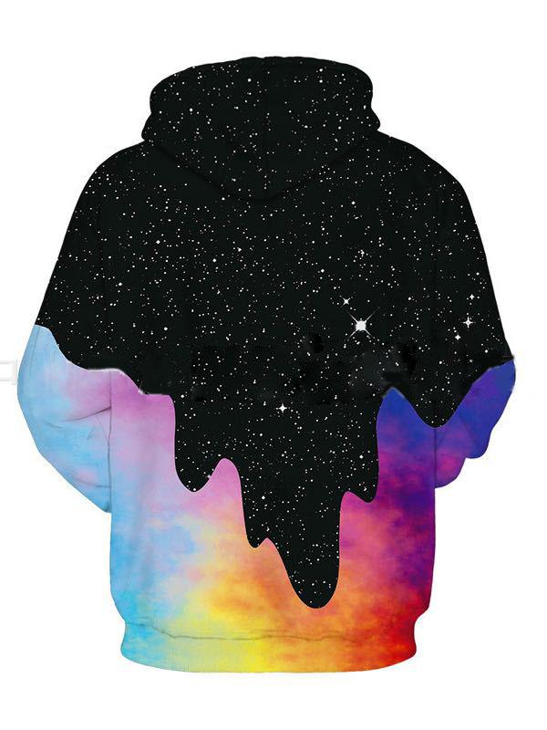 Women's Winter 3D Colorful Digital Print Hoodie