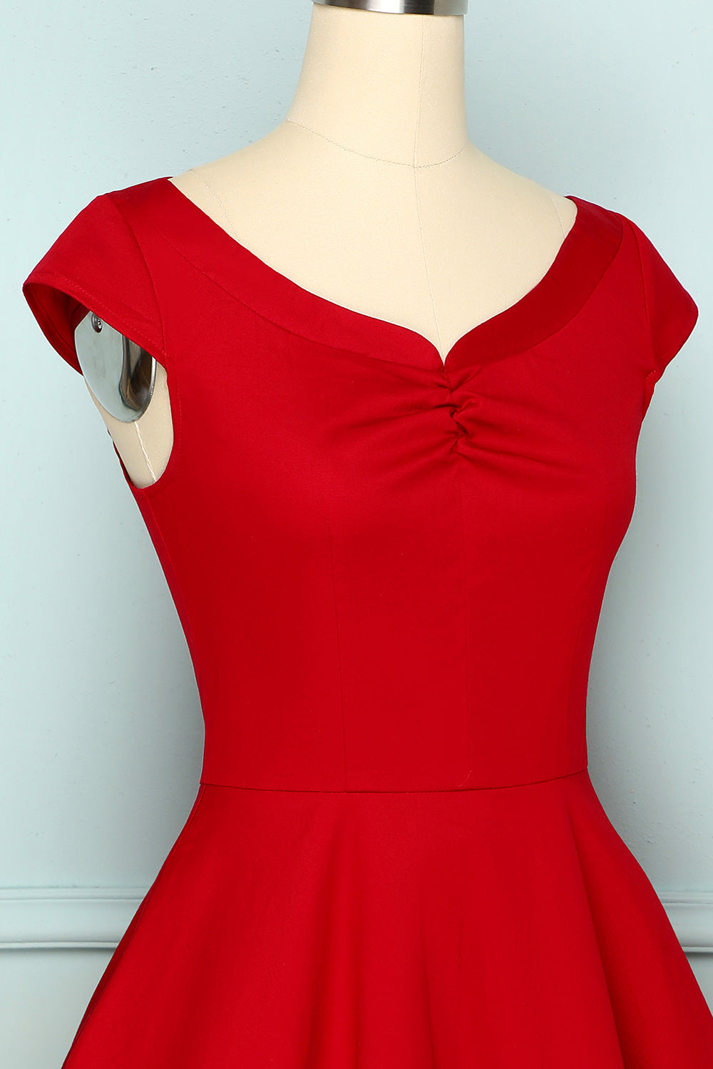 1950s Dark Red Dress