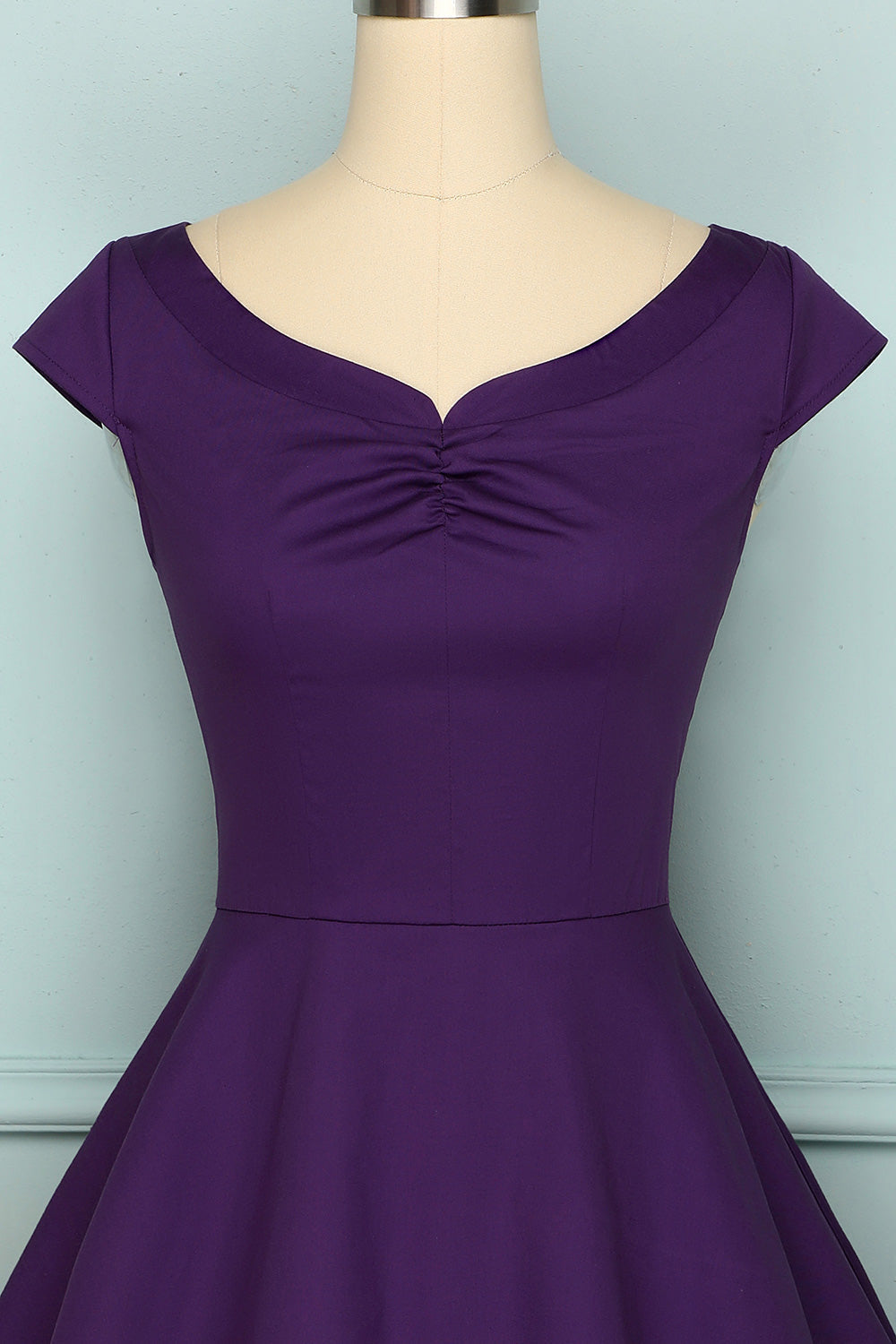 1950s Purple Dress