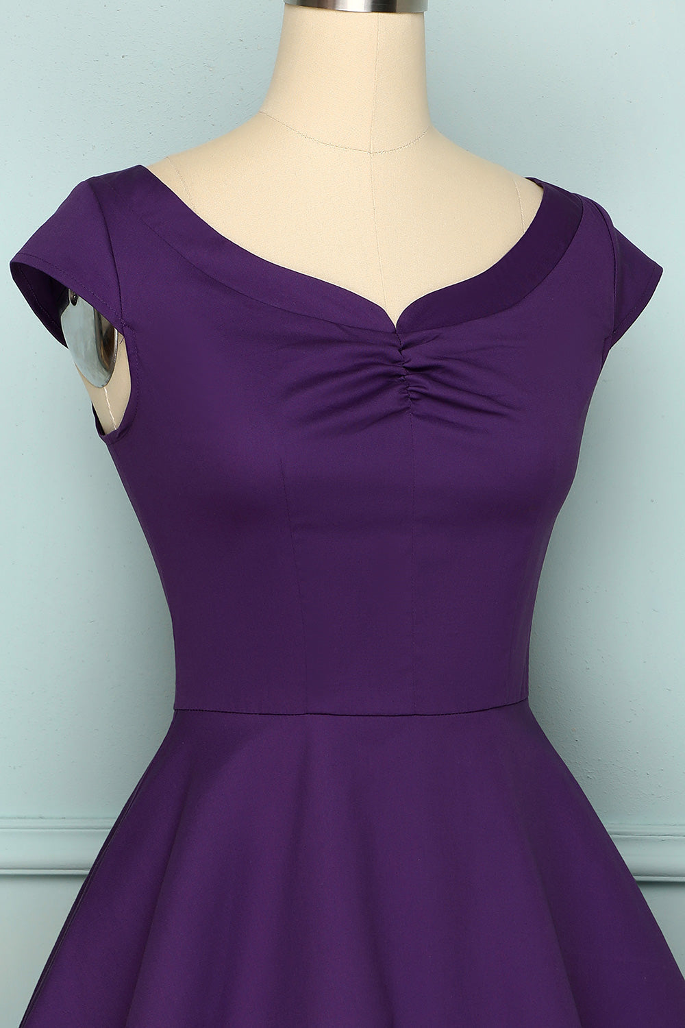 1950s Purple Dress