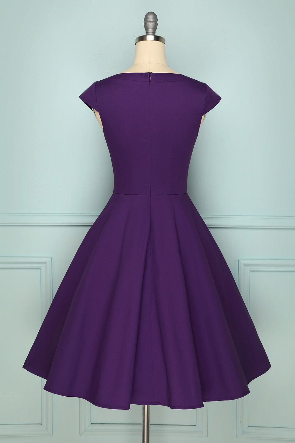 1950s Purple Dress