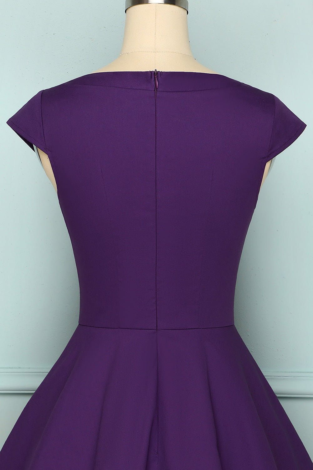 1950s Purple Dress