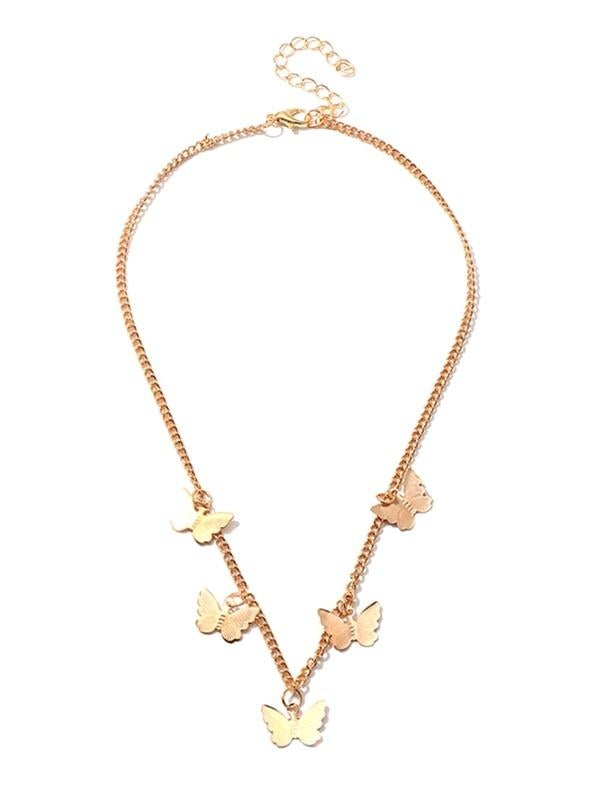 1pc Butterfly Charm Necklace - INS | Online Fashion Free Shipping Clothing, Dresses, Tops, Shoes