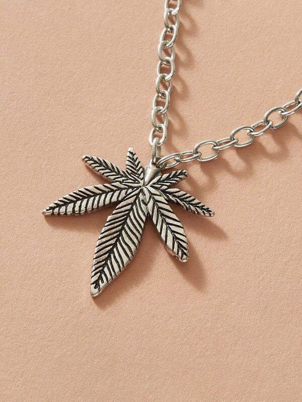 1pc Maple Leaf Charm Necklace - INS | Online Fashion Free Shipping Clothing, Dresses, Tops, Shoes