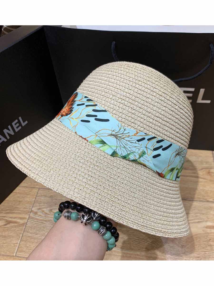 Women's Sun Straw Hats UV Protection Hats UPF 50 with Mermaid Strap