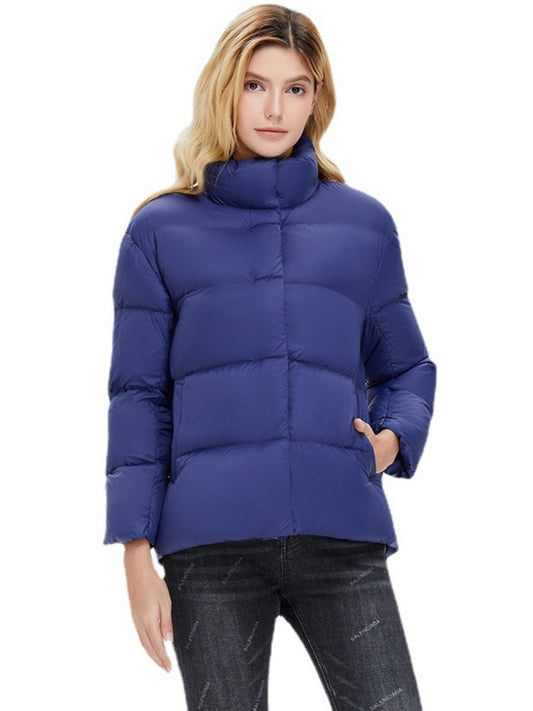 Women's Winter Coats Lightweight Stand Collar Short Duck Down Jackets