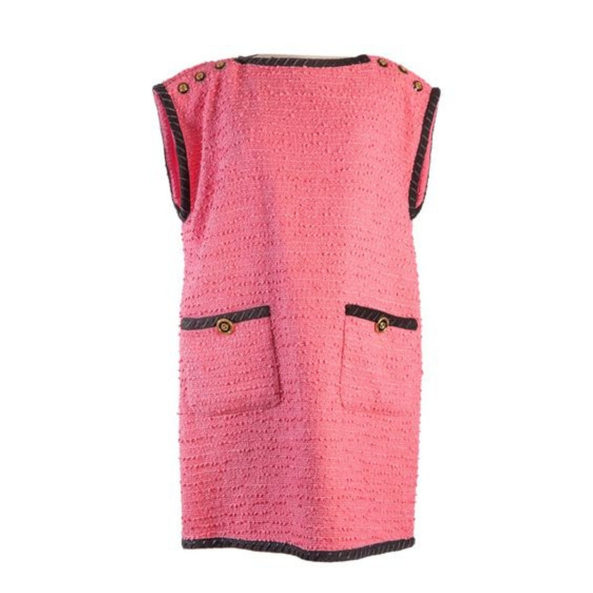 Wool Blend Pink Shift Dress