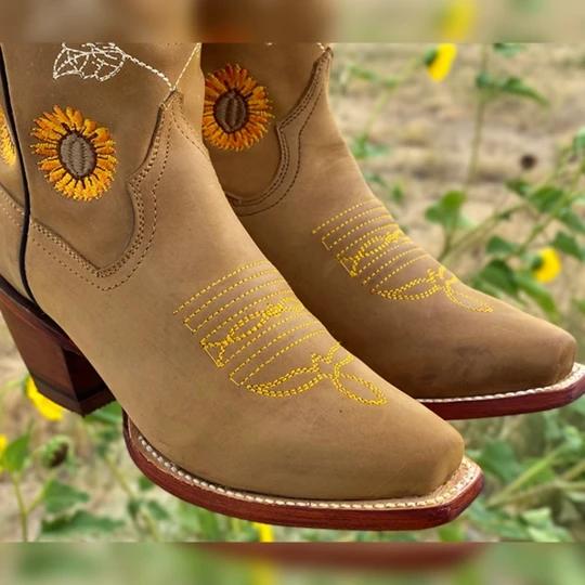 Women's Sunflower Boots Ethnic Style Boots