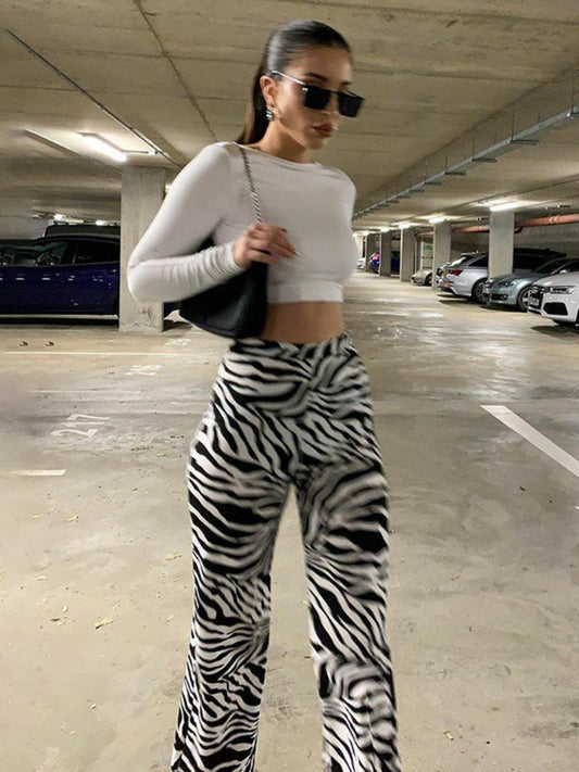 Women's Y2K Pants Tie Dye Print High Waist Streetwear Pants