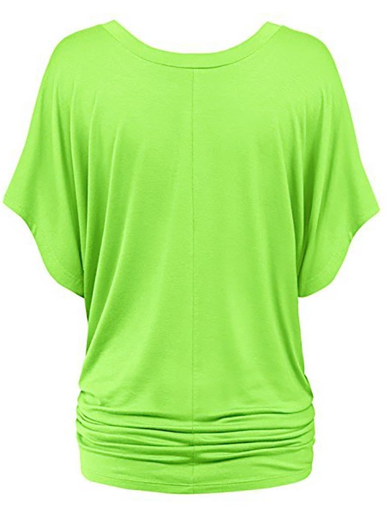 Women's V Neck Leisure Puls Size T Shirt