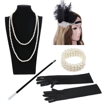 1920s Flapper Costume Accessories Set for Women