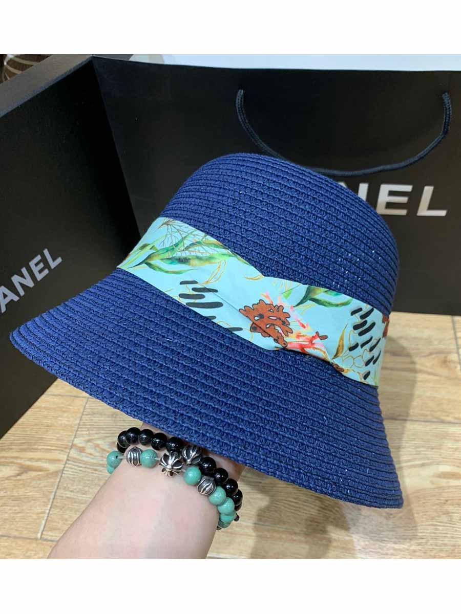 Women's Sun Straw Hats UV Protection Hats UPF 50 with Mermaid Strap