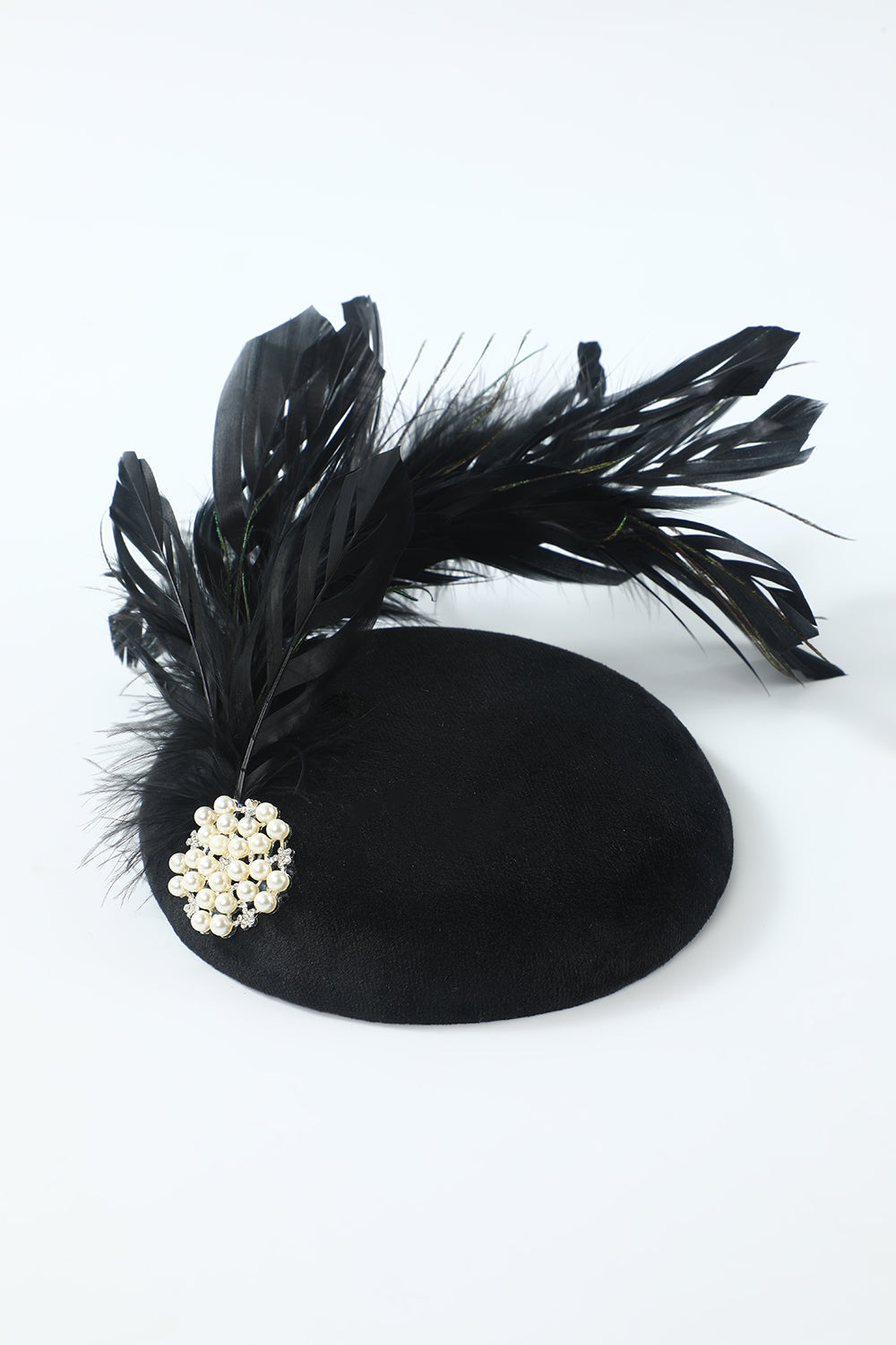 1920s Black Feather Headpieces