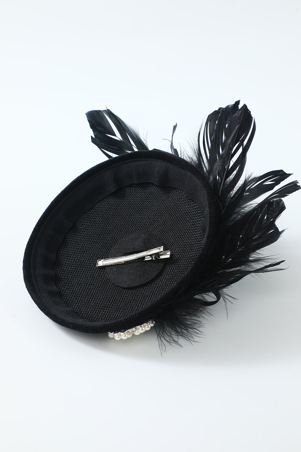 1920s Black Feather Headpieces
