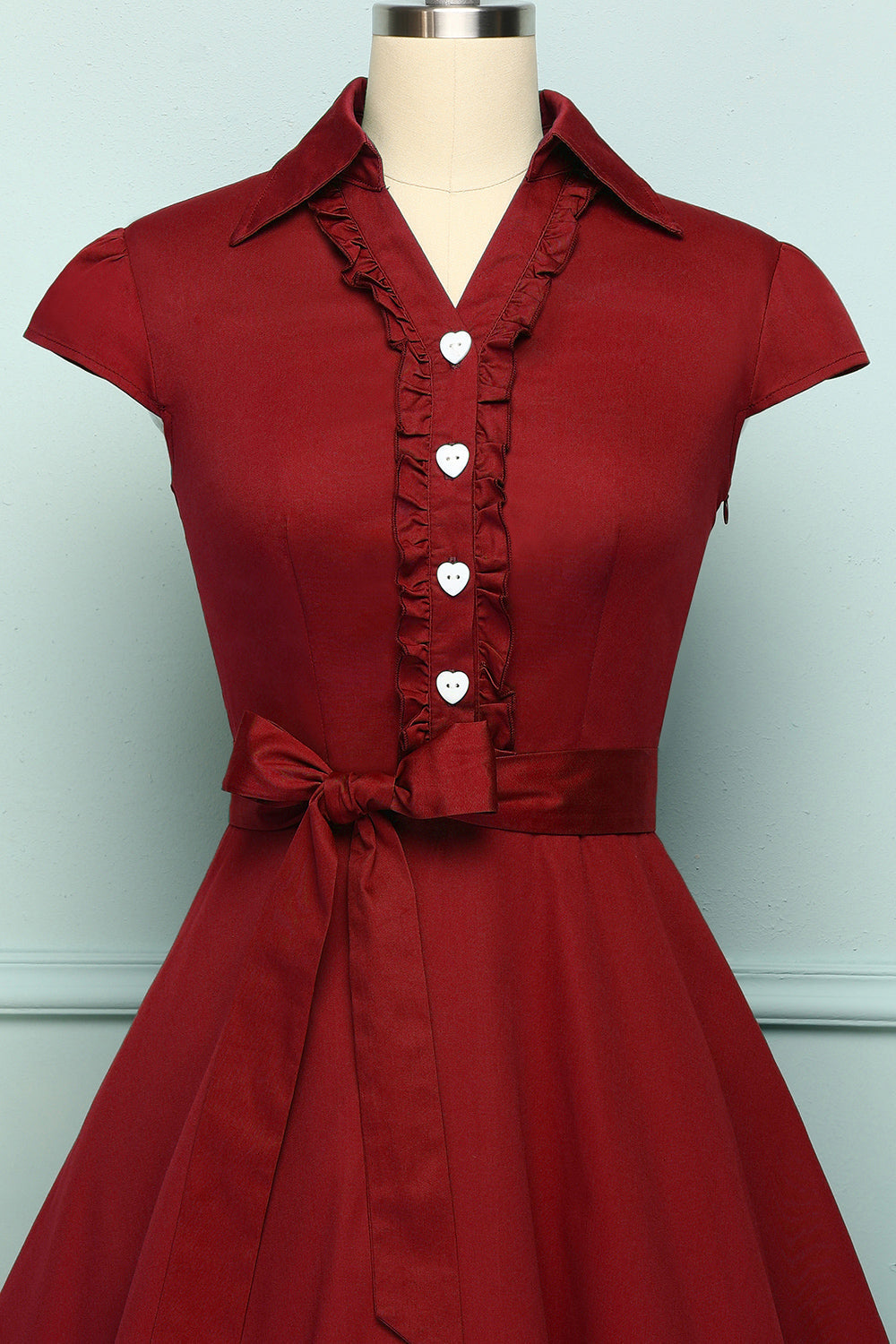 1950s Dark Red Swing