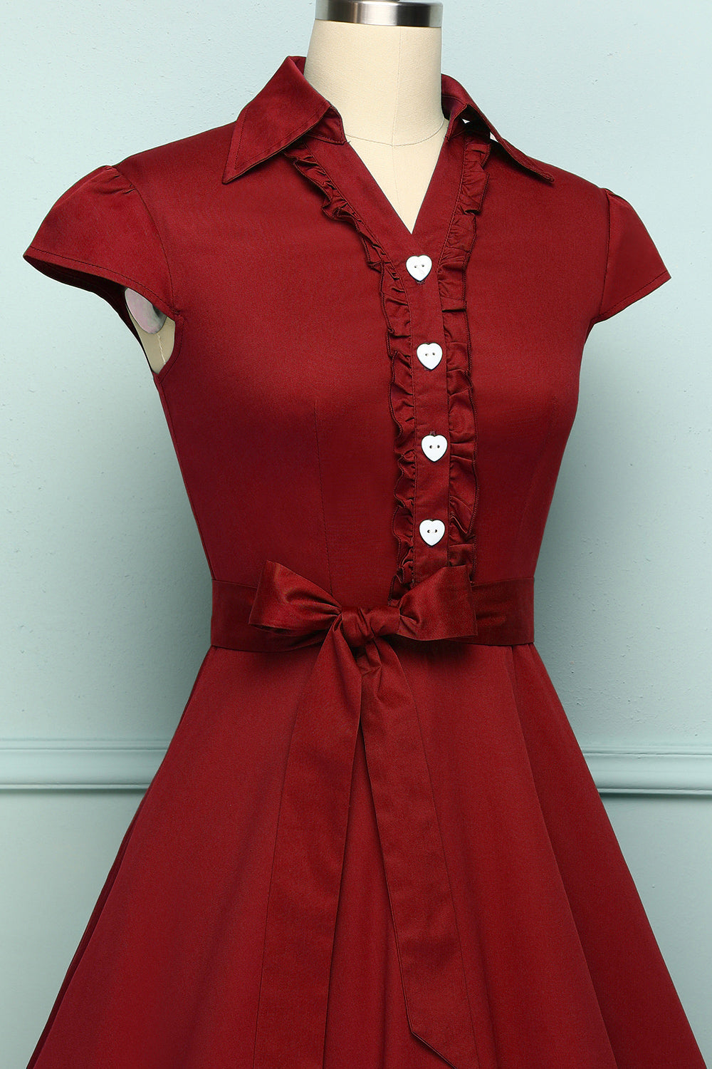 1950s Dark Red Swing