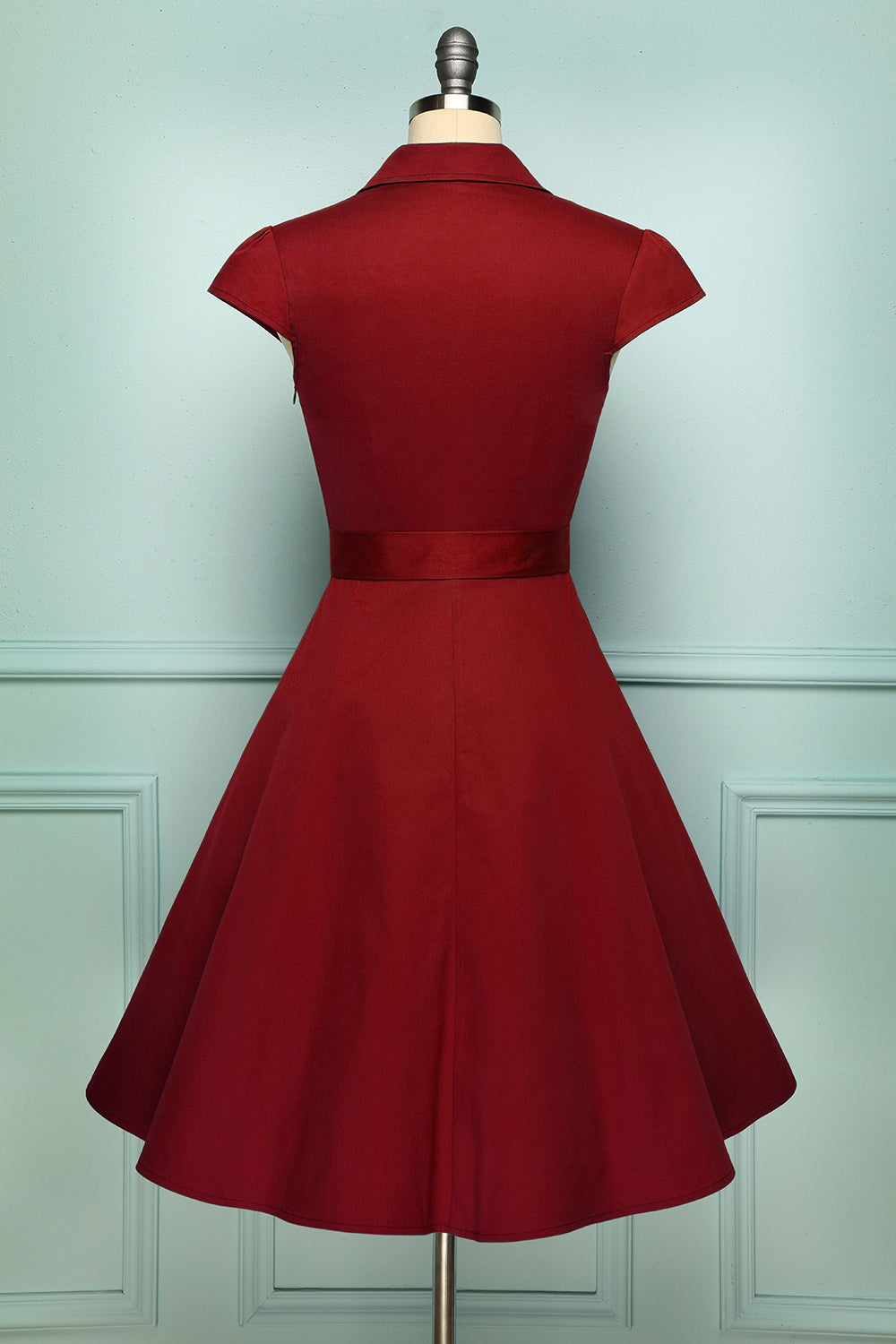 1950s Dark Red Swing