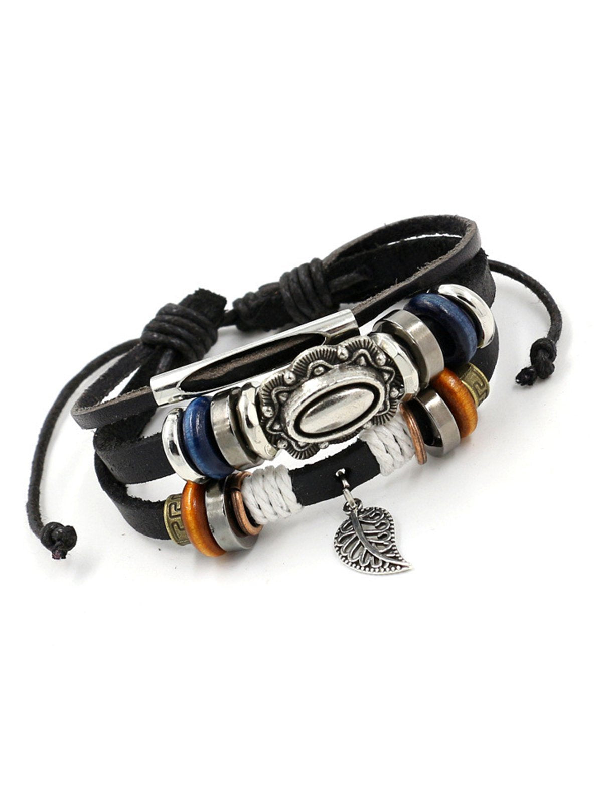 Womens Multi-layers Alloy Artificial Leather Bracelets