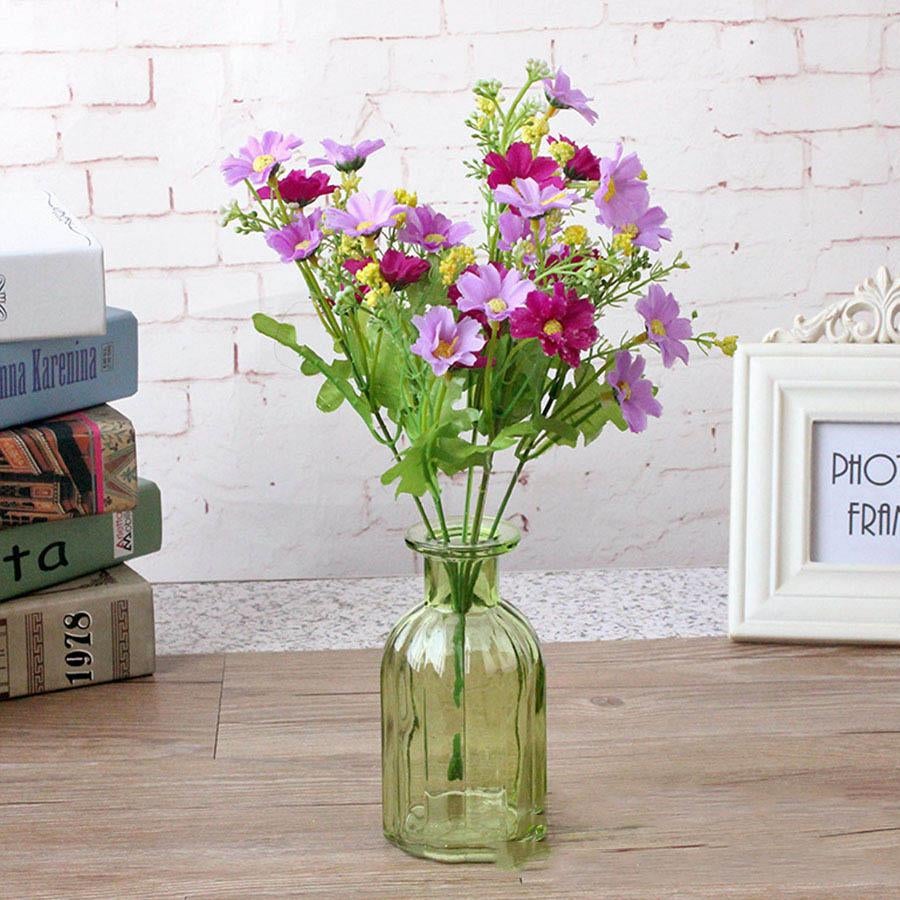 1 Bunch 28 Head Cineraria Artificial Flower Bouquet Home Office Decor