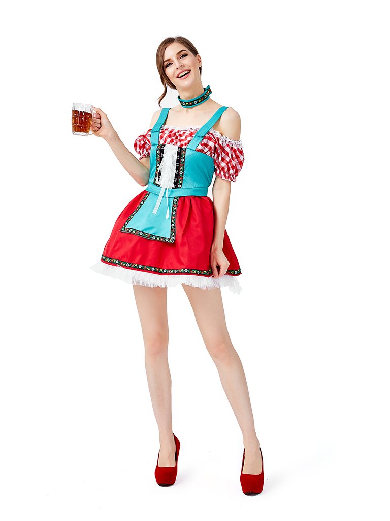 Womens Dress Oktoberfest Fraulein Party Costume