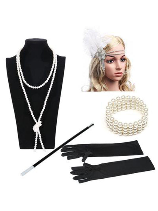 Womens Flapper Party Accessories Set