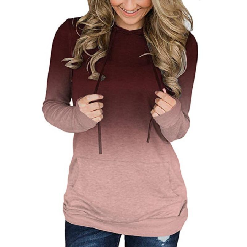 Women's Tie Dye Hoodie Long Sleeve Loose Hooded Sweatshirt