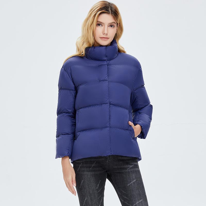 Women's Winter Coats Lightweight Stand Collar Short Duck Down Jackets