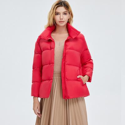 Women's Winter Coats Lightweight Stand Collar Short Duck Down Jackets