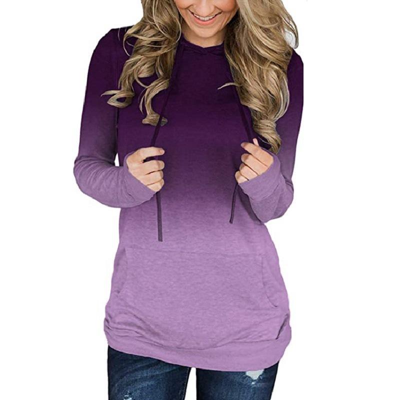 Women's Tie Dye Hoodie Long Sleeve Loose Hooded Sweatshirt