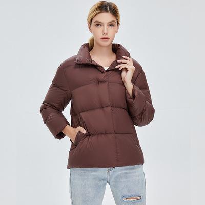 Women's Winter Coats Lightweight Stand Collar Short Duck Down Jackets