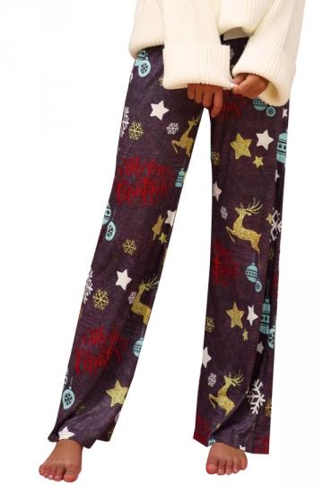 Womens Christmas Reindeer Pajama Pants