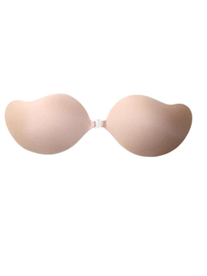 Women's Strapless Sticky Bra Self Adhesive Backless Push Up Bra Reusable Invisible Silicone Bras