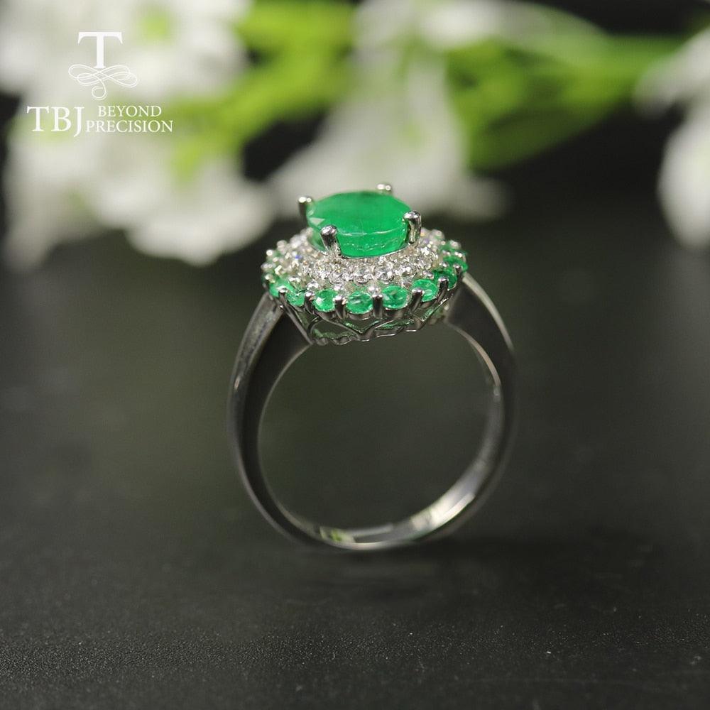 Zambia Emerald Gemstone Ring