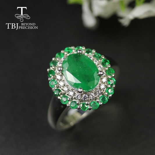 Zambia Emerald Gemstone Ring