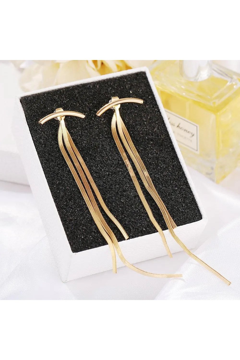 Women's Tassel Metal Earrings