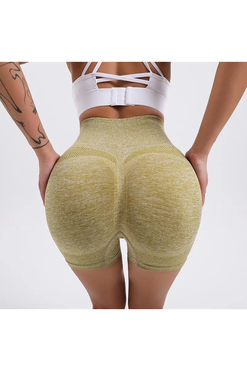 Women's Tummy Control Booty Lifting Seamless Yoga Shorts