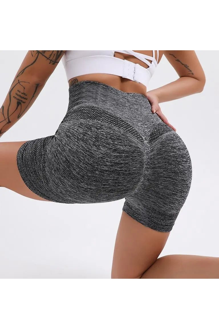 Women's Tummy Control Booty Lifting Seamless Yoga Shorts