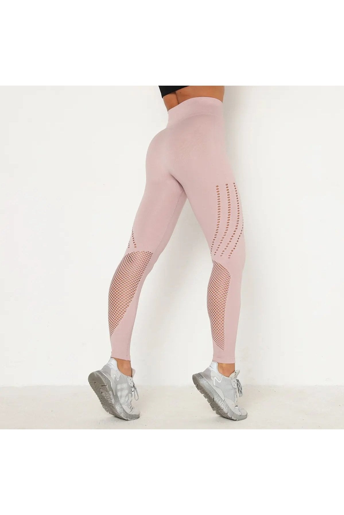 Women's Tummy Control Hollow Out Seamless Yoga Leggings