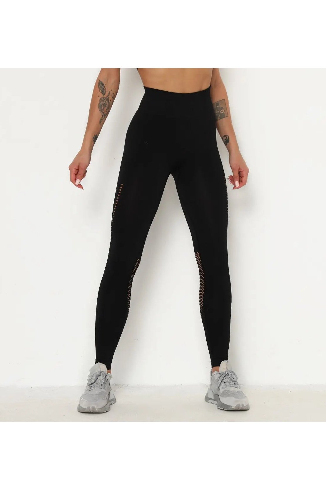 Women's Tummy Control Hollow Out Seamless Yoga Leggings