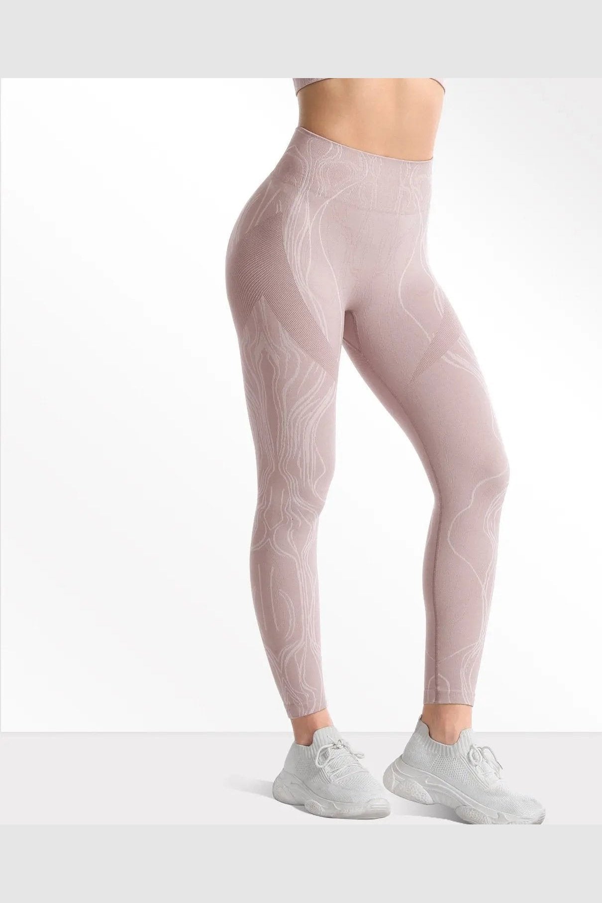 Women's Water Ripple High Waist Tummy Control Yoga Leggings