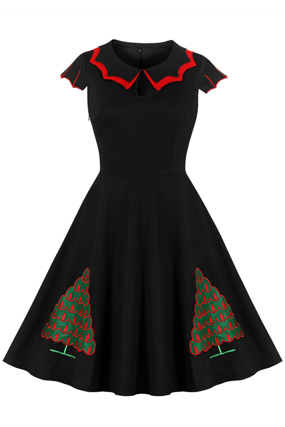 1950s Christmas Swing Dress