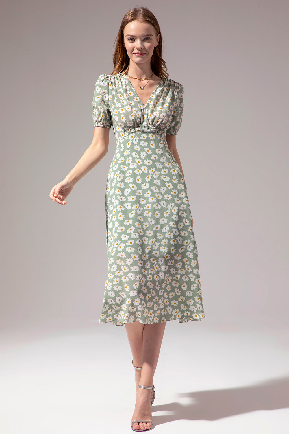 1950s Polka Dots Ivory Vintage Dress