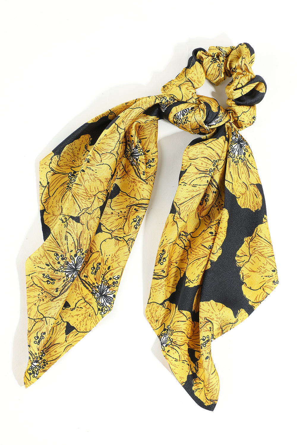 Yellow Floral Hair Scarf