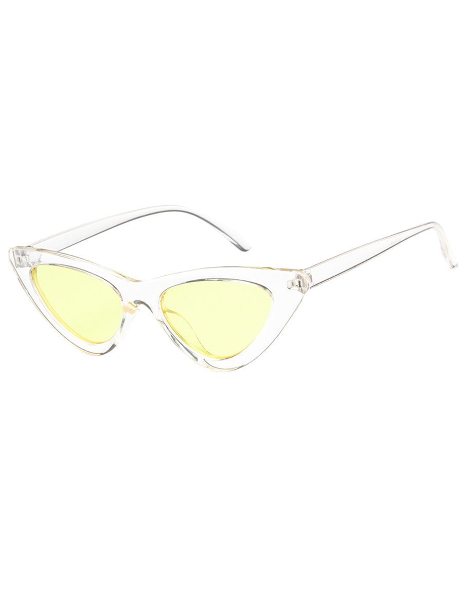 Women's Sunglasses Retro Triangle Tinted Lens Casual Cat Eye Sunglass