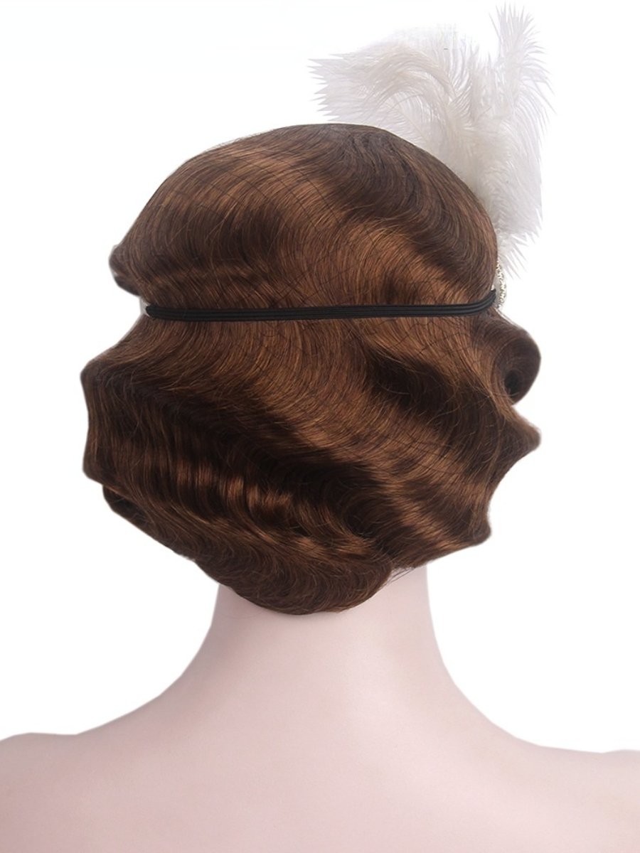 Women's Wigs Retro Water Ripple Cosplay Opera Short Hair Wigs